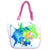 Popular colorful canvas beach bag