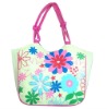 Popular colorful canvas beach bag