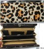 Popular designer leopard cheap pvc wallet