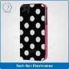 Popular pattern three piece Kate Dots Case,plastic hard case for iphone 4 4g, Mix colors