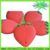 Popular silicone key bag in strawberry shape