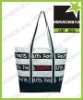 Popular stripe printing zipper souvenir bag