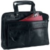 Portable Genuine Leather Briefcase with multifunction