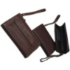 Portable Leather Brief case with belt