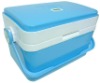 Portable cooler box with LED display