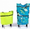 Portable folding shopping trolley cart/bags