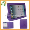 Portable leather tablet pc skin cover with stand for apple Ipad 2