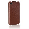 Premium Leather Flip Case for iPhone 4S