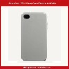 Premium TPU Case For iPhone 4-White