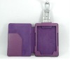 Premium purple leather case cover for amazon kindle 4 3G WiFi&LED Reading light