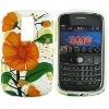 Pretty Floret Design Silicone Skin Case Cover for Blackberry Bold 9000