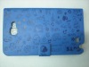 Pretty design magic girl leather case cover for samsung Galaxy note i9220 N7000