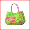 Pretty flower PVC Beach Bags