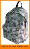 Pretty girl's plaid camouflage backpack