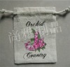 Pretty jute bag with picture expert factory
