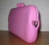 Pretty pink glasses silicone purse