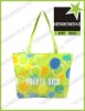 Pretty recycle woven plastic beach bag