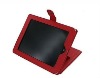 Pretty red  leather case for IPAD