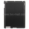 Prevalent Carbon Fibre Skin Hard Plastic Case for iPad 2