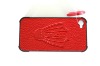 Print logo on Genuine leather case for i phone4g