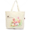 Printed Canvas fashion bag tote bag eco friendly orangic cotton shopping handbags