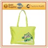 Printed canvas beach tote bag