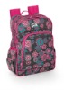 Printed flowers children school bag