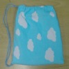 Printing cloud Beach towel bag with drawstring