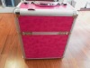 Pro Pink Croc Textured Makeup Case