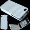 Profession manufacturer Carbon Fiber Flip Leather phone Case for iPhone 4 4s