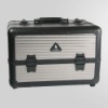 Professional Cosmetic case with Slide trays D2664K  (silver)