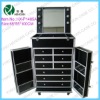 Professional makeup case with lights with drawers with stand