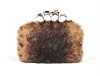 Professional manufacturer fur clutch bag