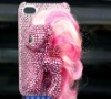 Promotion! New Arrival.Wholesale Top quality crystal pet case for iphone4.for iphone4 case.Diamond cubic case for iphone4