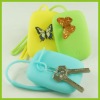 Promotion Silicone Key Case with Butterfly Charm (DHJ-021)