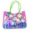Promotion gift lady's canvas beach bag