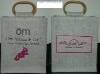 Promotion jute bag with embroidery