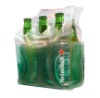 Promotional 4 sides liquid PVC ice bag for 6 beer bottles