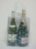 Promotional 4 sides liquid PVC wine bag for 2 bottles,1 bottle,6 bottles