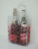 Promotional 4 sides liquid PVC wine bag for 2 bottles,1 bottle,6 bottles