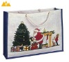 Promotional Father Christmas jute bag