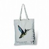 Promotional Natural Canvas Shopping Bag with Silkscreen Printing
