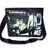 Promotional Shoulder Bag with Adjustable Webbing Handle and Nylon Strap