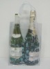 Promotional Two sides liquid PVC ice bag for 2 bottles