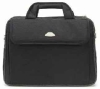 Promotional black colour leather notebook bag