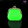 Promotional candy colored silicone coin purse/silicone wallet