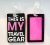 Promotional custom soft pvc luggage tag