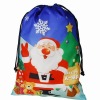 Promotional drawstring Xmas/Christmas pouch