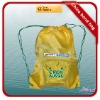 Promotional drawstring bag with pockets