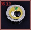 Promotional foldable metal bag hook with apple